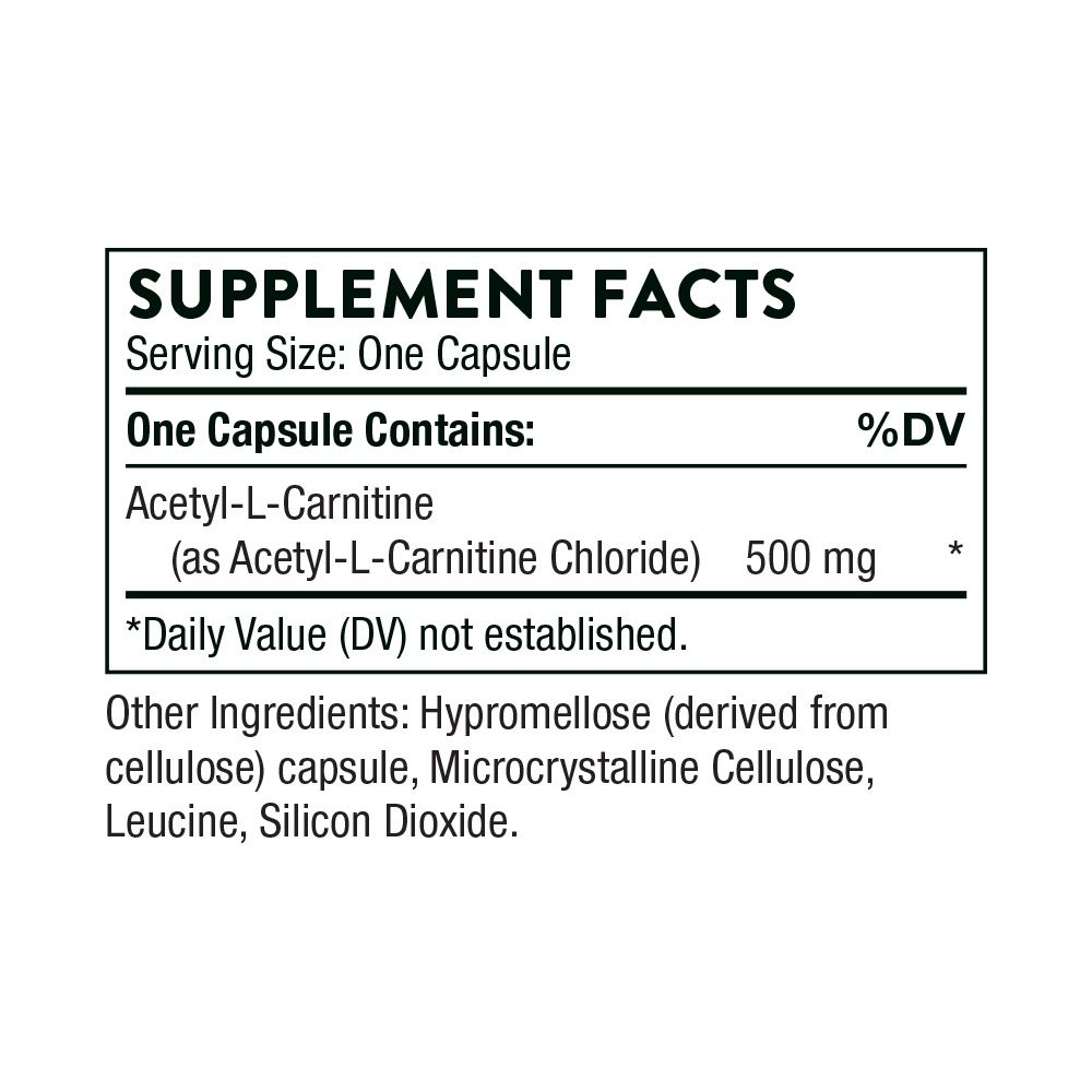 thorne l carnitine Thorne Acetyl-L-Carnitine (formerly Carnityl) - 60 ct