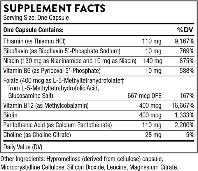 Thorne Basic B Complex - 60 ct