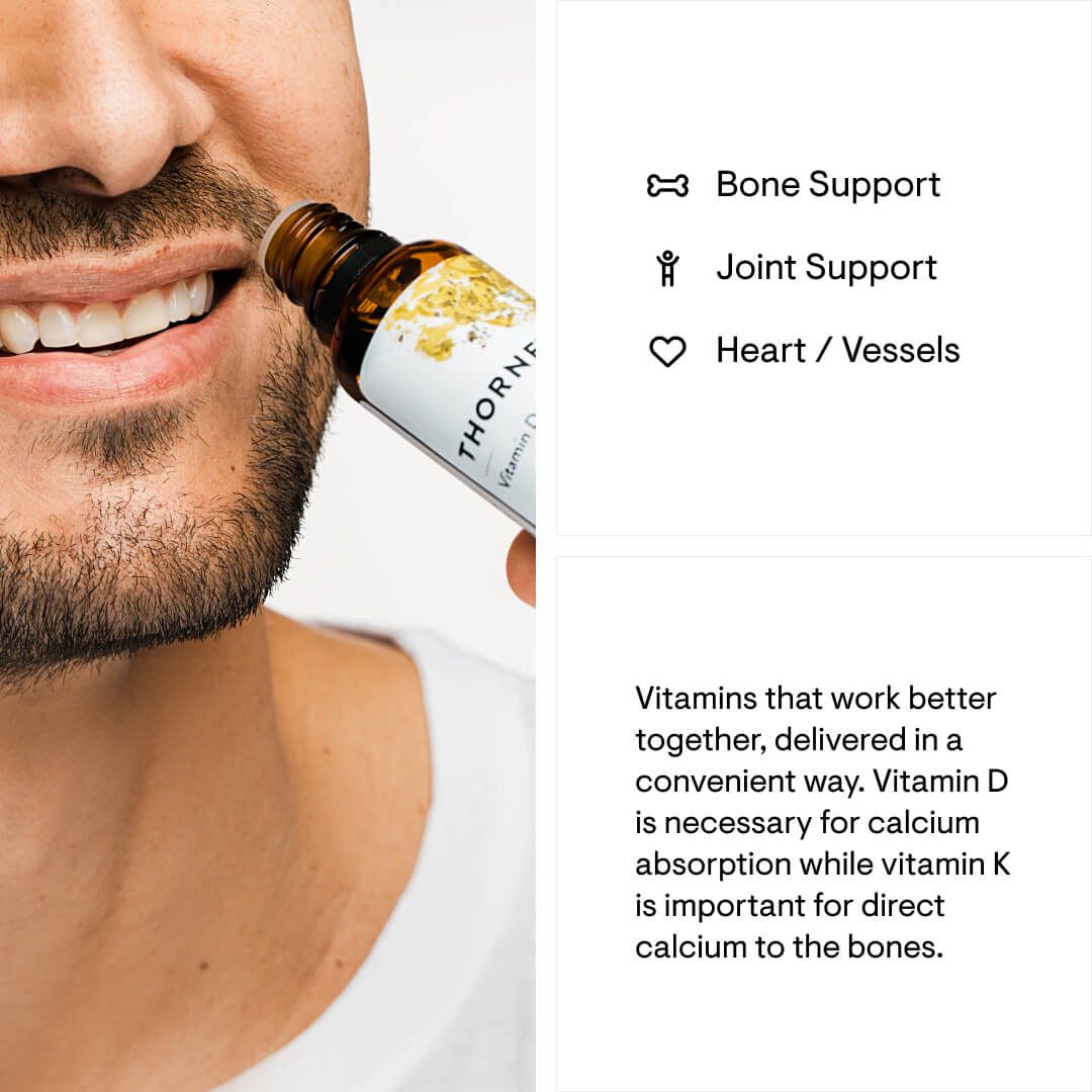 Thorne Vitamin D+K2 Liquid - 30 mL