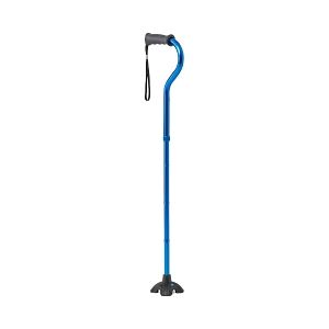 McKesson Aluminum Offset Walking Aid Cane, Adjustable Height, 30