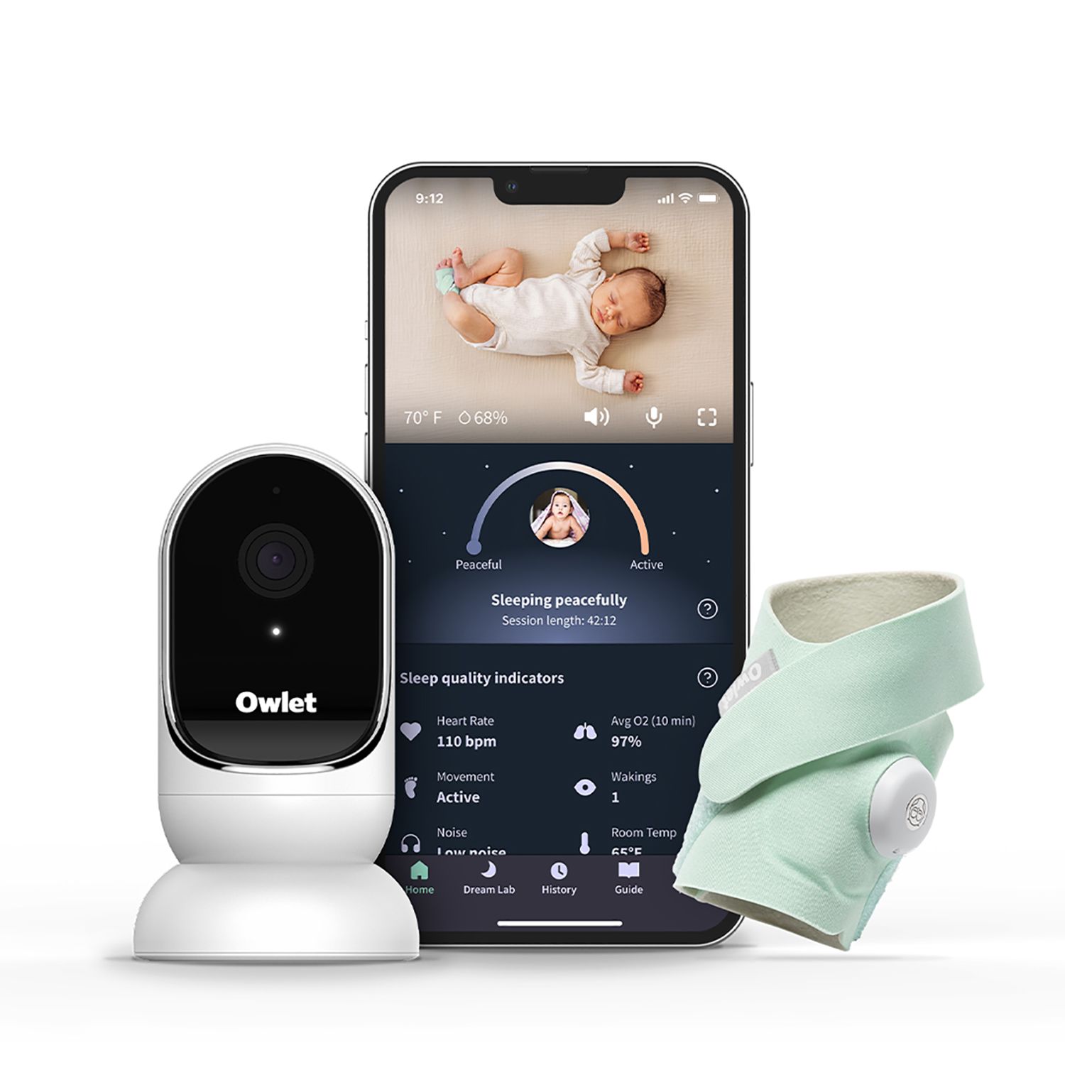Owlet® Dream Sock Baby Monitor - Multiple Colors | Optum Now