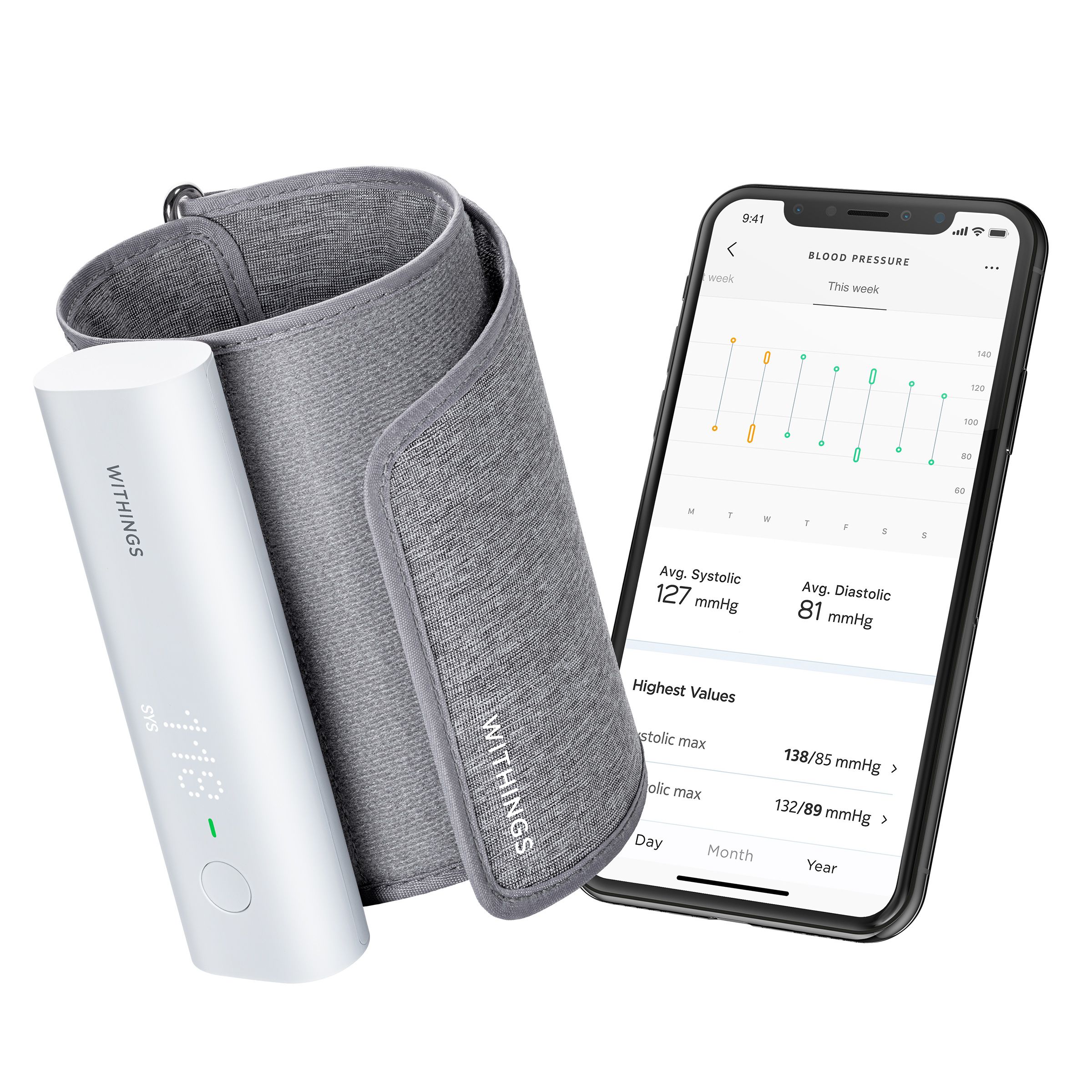 Withings BPM Connect Wi-Fi Smart Blood Pressure Monitor