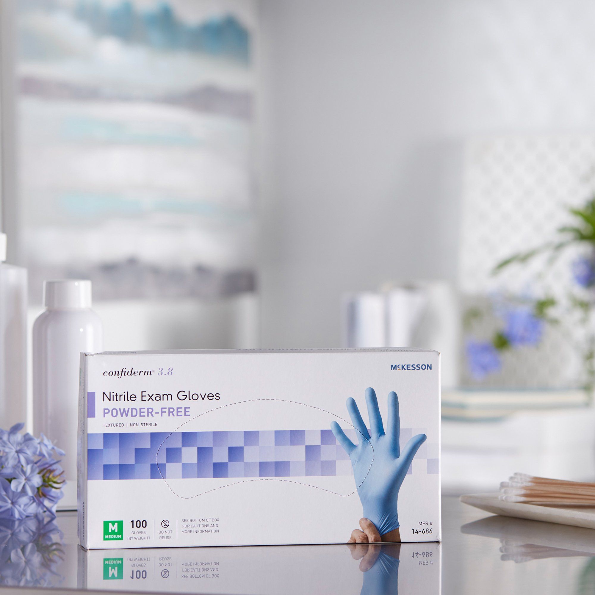 Latex Gloves Large Medical Gloves McKesson Confiderm Latex Exam