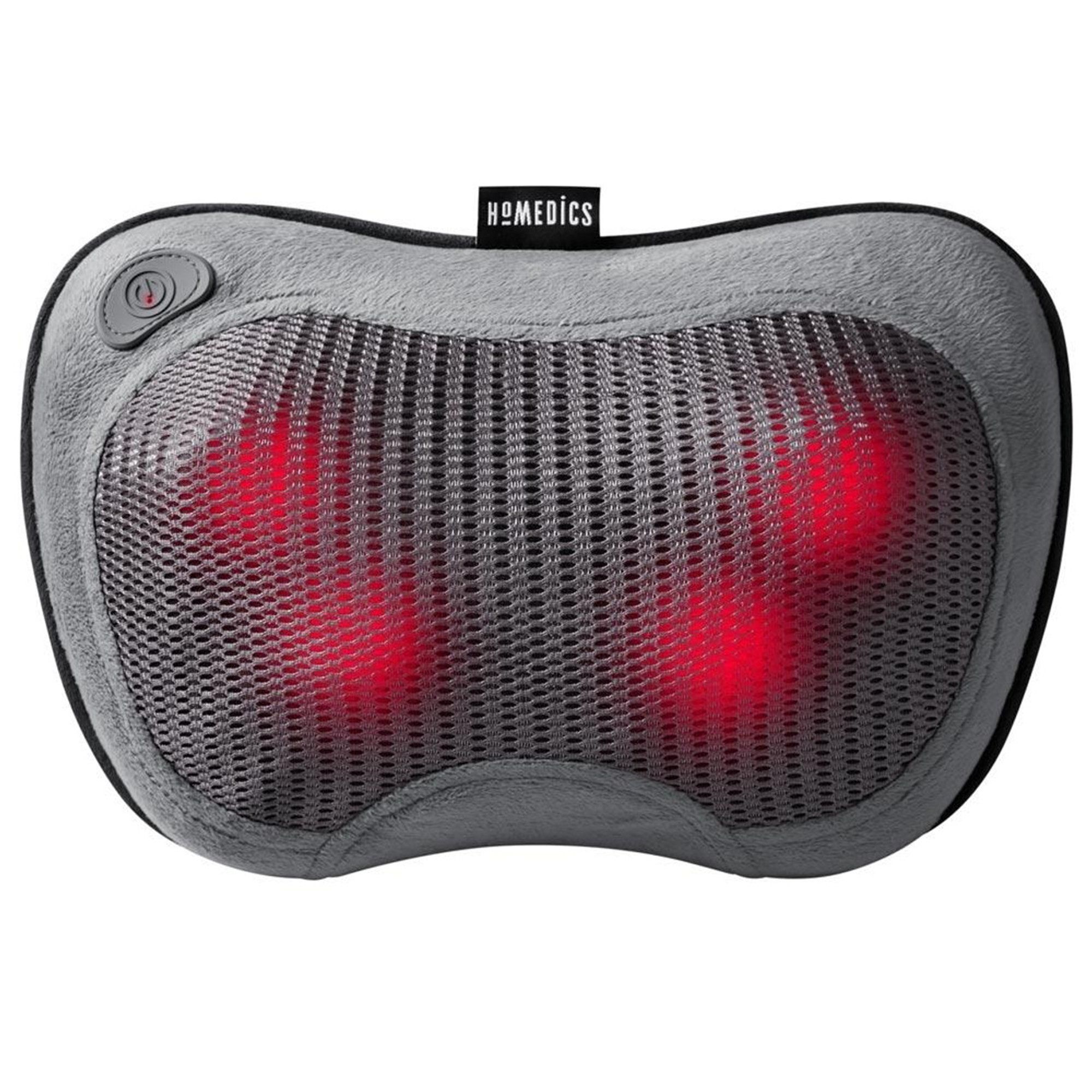 Homedics Shiatsu Massage Pillow With Heat Gray