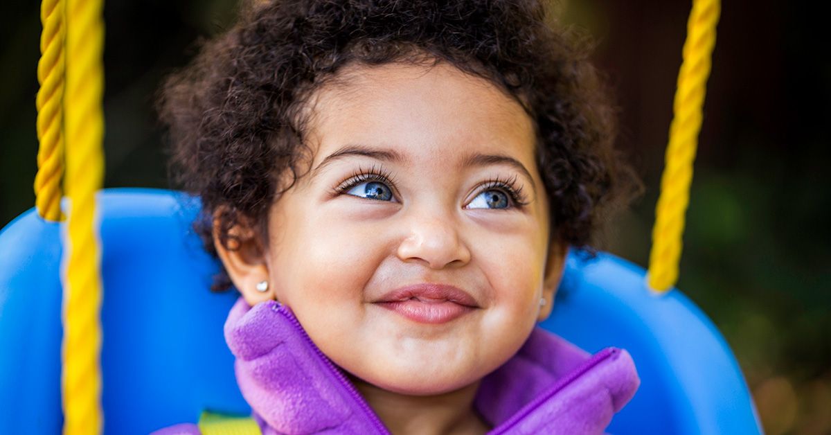 african american baby with blue eyes