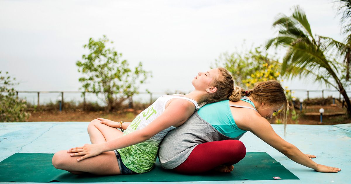 5 Easy Partner Yoga Poses for Kids + Poster | Kids Yoga Stories