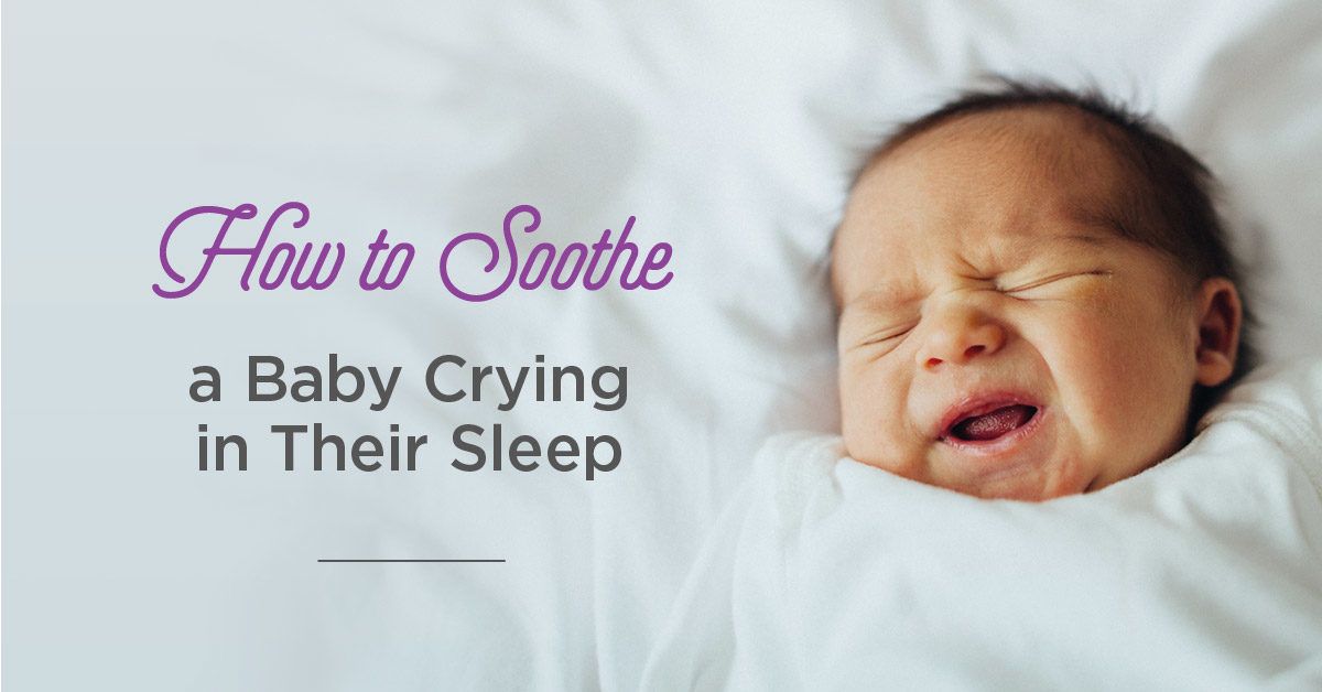 Baby crying in sleep but sales not awake