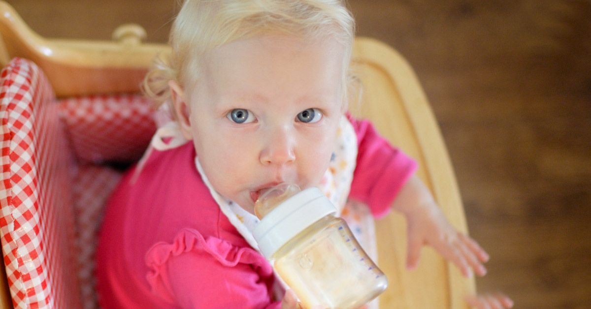 Children should stick to drinking 'milk and water' according to