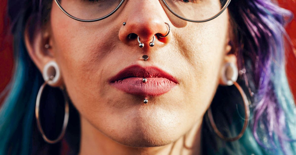 Vertical labret sale jewelry lengths