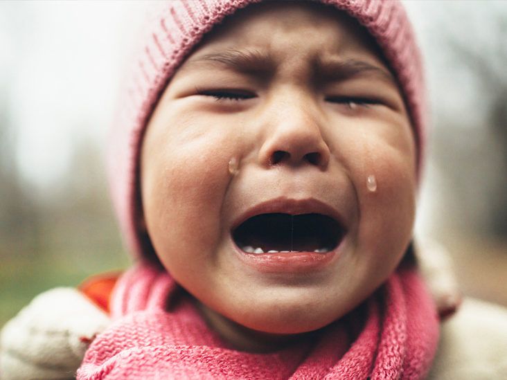 sad children crying