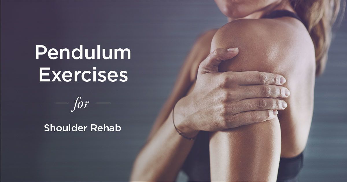Pendulum Exercises: For Shoulder Rehab