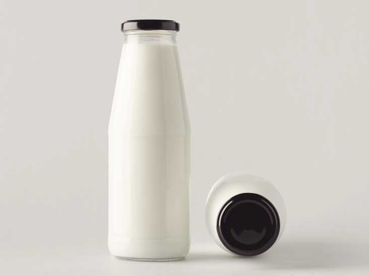 Glass Milk Bottle  8oz Best Milke Jar with Lid