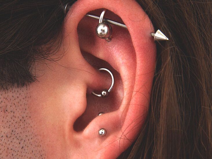 Helix Earring Heart Cartilage Earring Sterling Silver - Etsy