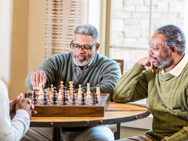 two people playing chess