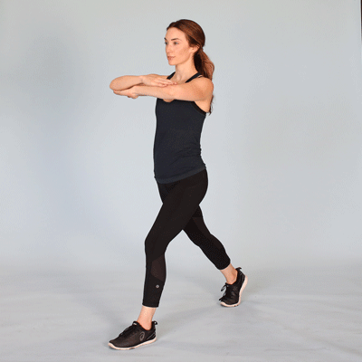 Walking lunge with rotation