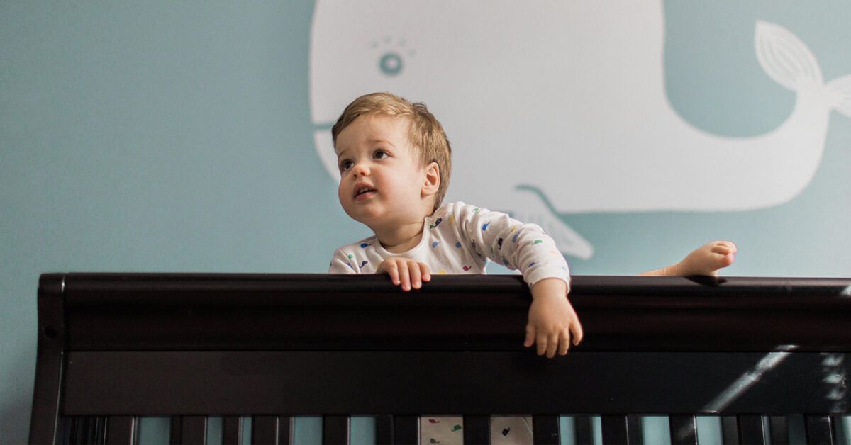 Baby jumping outlet out of crib