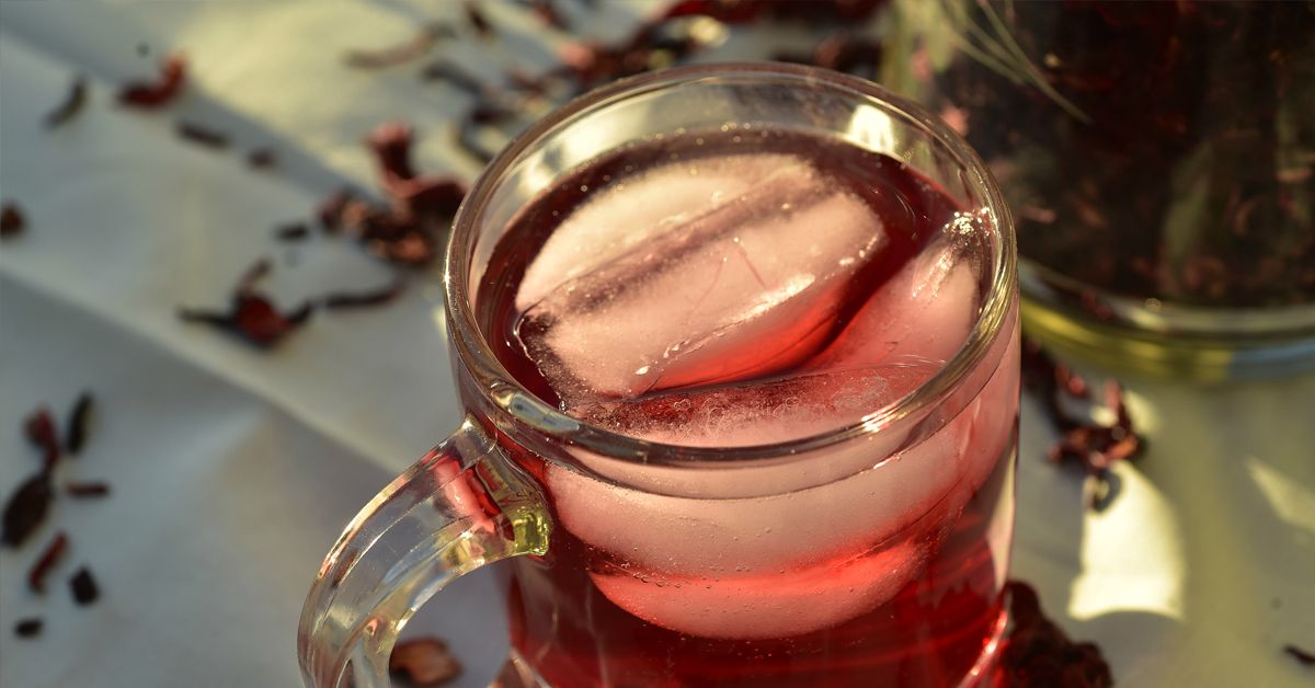 Pink Hibiscus Iced Tea