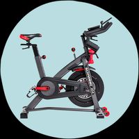 Side view of Schwinn Fitness IC4 indoor cycling bike 