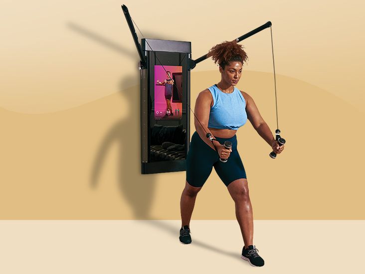 NordicTrack Vault Fitness Mirror Stores Weights For Workouts