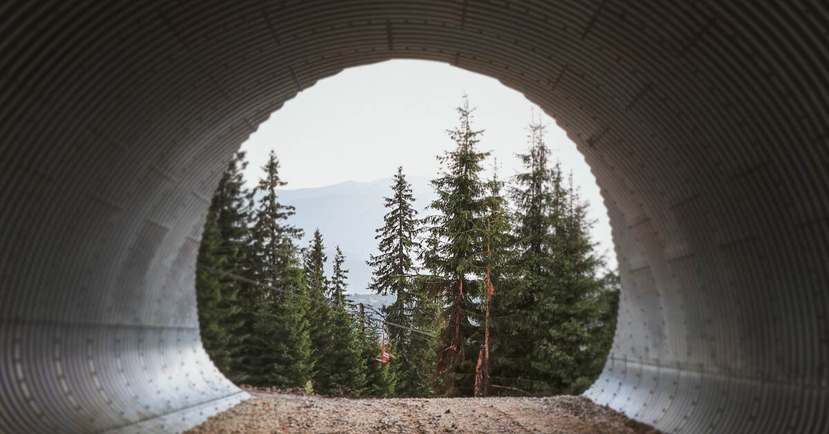 through tunnel