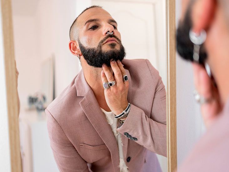 Shaving curly facial outlet hair