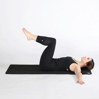 Two-Knee Spinal Twist pose