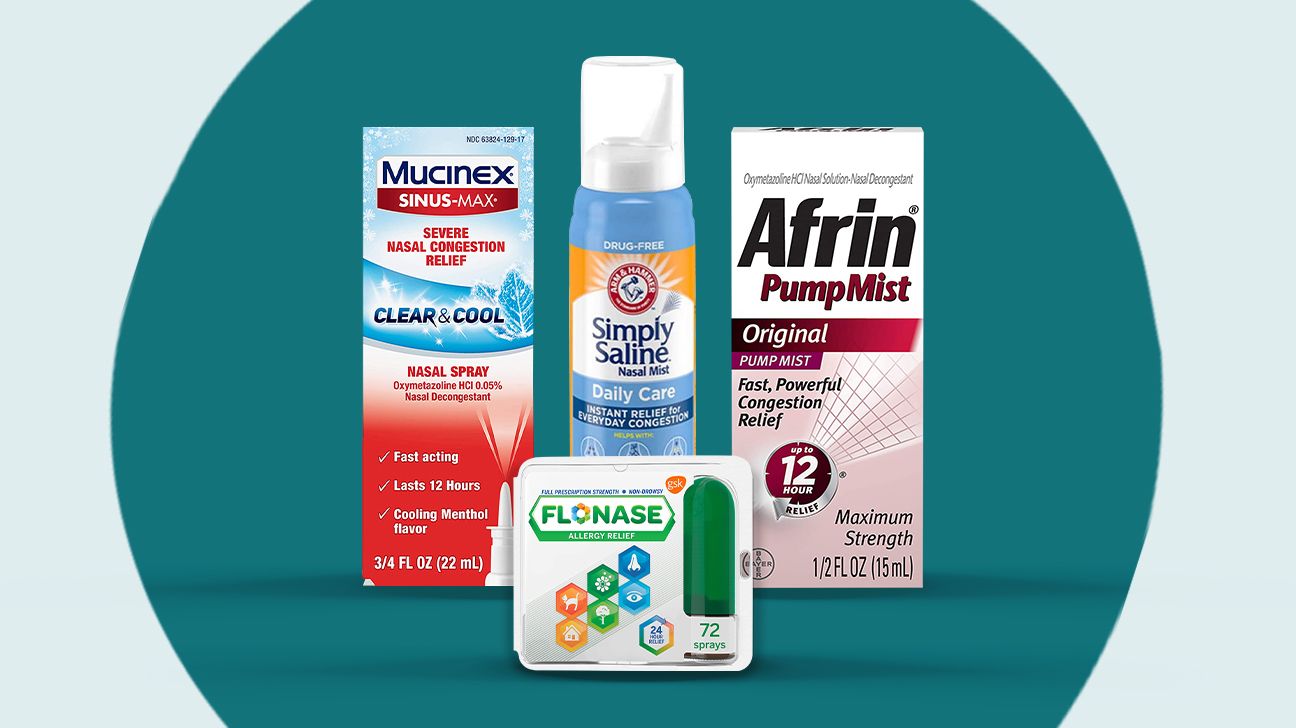 Mucinex, Arm & Hammer, Afrin, and Flonase nasal sprays