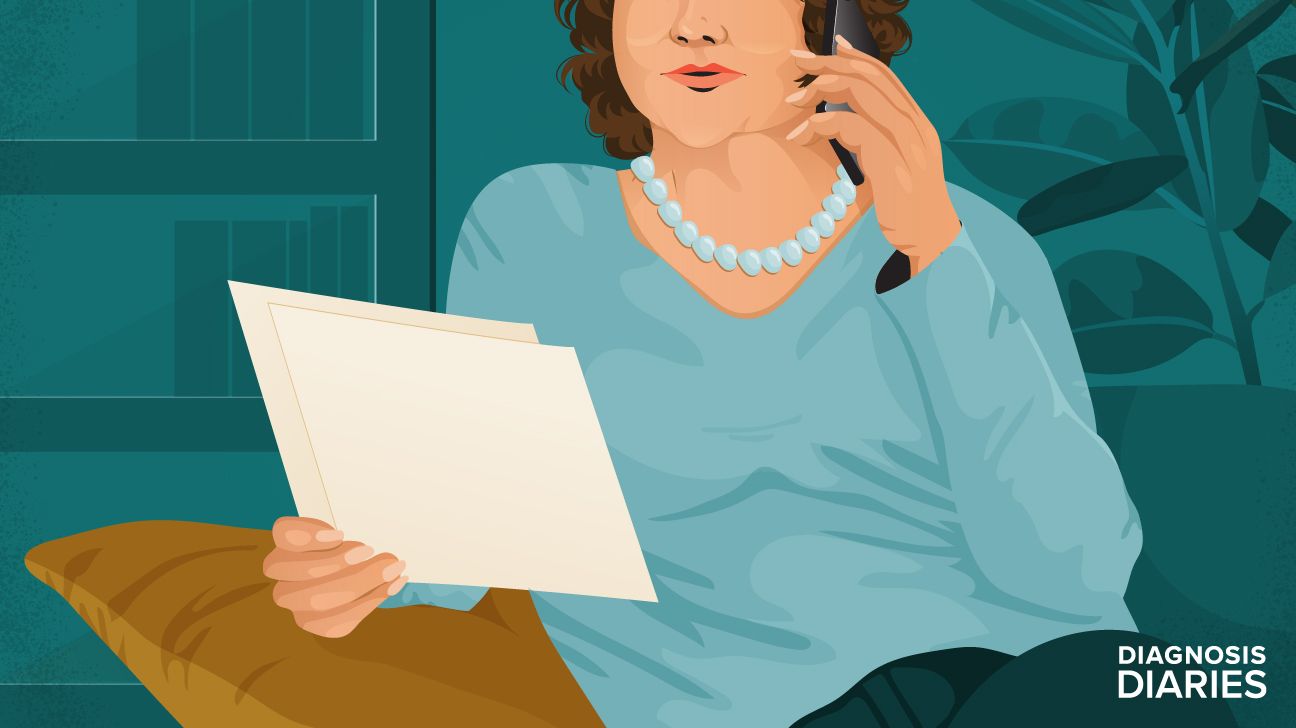 Illustration of the author reading a report.