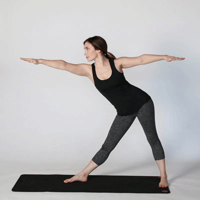 Extended triangle pose