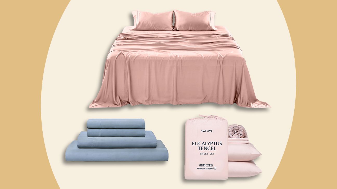 Three of our top picks for the best eucalyptus sheets featured together for comparison 
