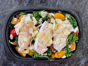 Epicured meal delivery roasted kabocha salad with chicken