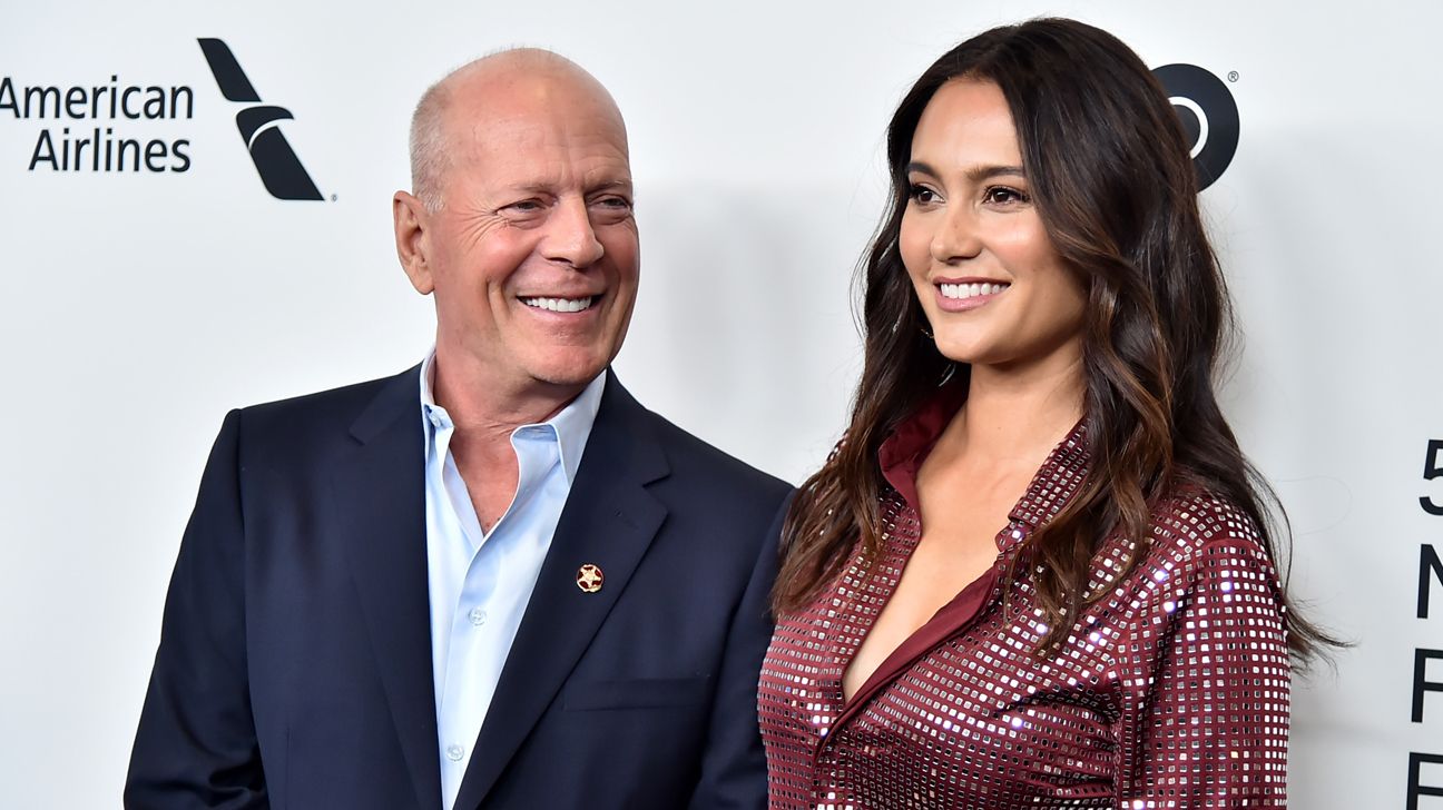 Actor Bruce Willis seen with his wife Emma Heming Willis