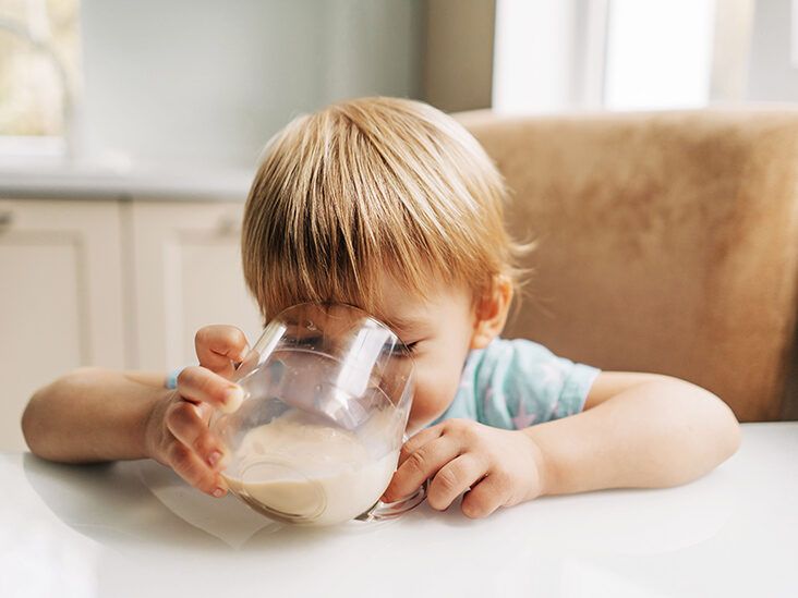 Toddler Drinking Milk Bottle