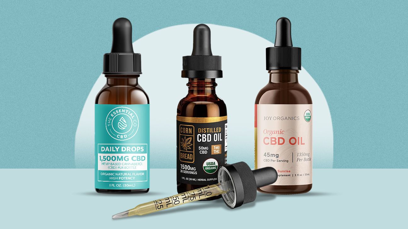 Essentials CBD Co. CBD Oil, Cornbread Hemp CBD Oil, Joy Organics Tropical Sunrise CBD Oil