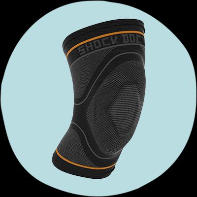 Shock Doctor Compression Knit Elbow Sleeve - Gray/Black