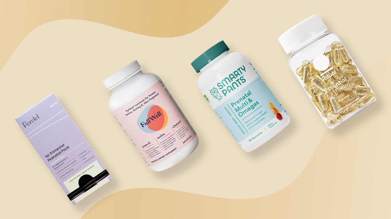 Four of the best prenatal vitamins, including SmartyPants, FullWell, Ritual, and Perelel