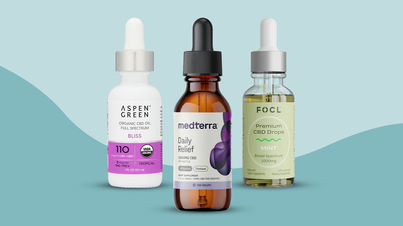 a collage of three different types of CBD
