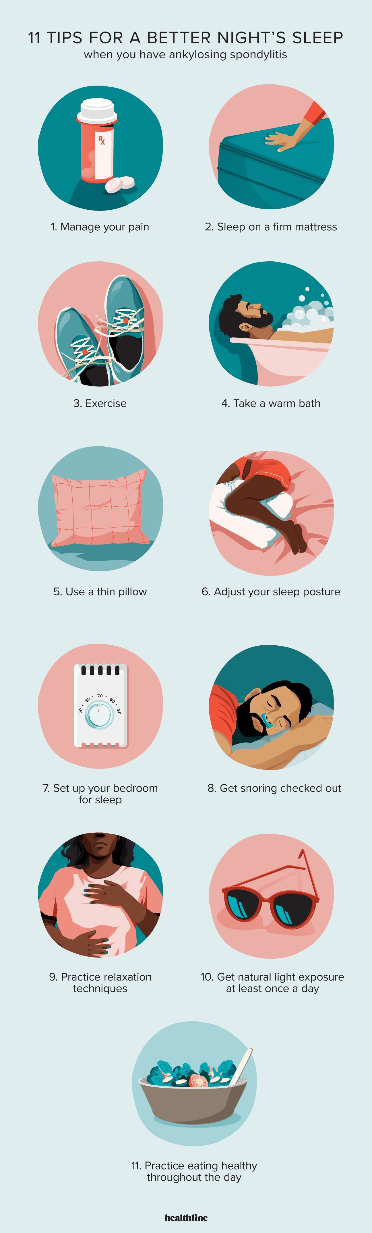 tips for better night's sleep infographic