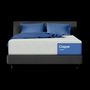 Front view of Casper Dream Hybrid Mattress on bed frame