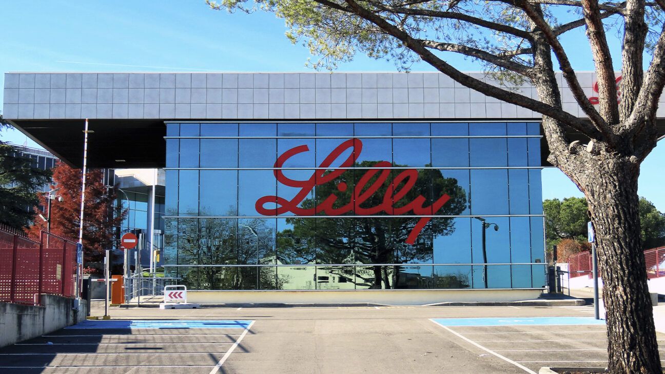 Exterior of Eli Lilly building