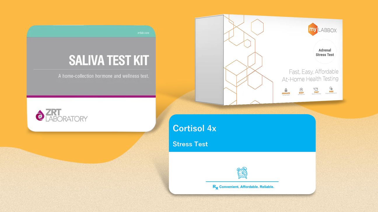 three of the four at-home cortisol tests we have in this roundup. they are HRT.org, myLabBox, and RxHomeTest