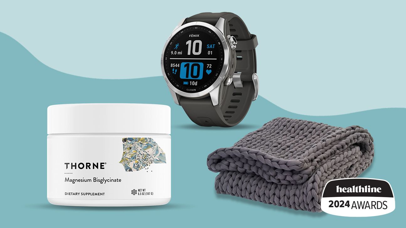 a collage of three top health products by Garmin, Thorne, and Bearaby