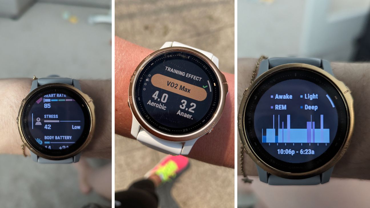 Review images of the Garmin Fenix smart fitness watch