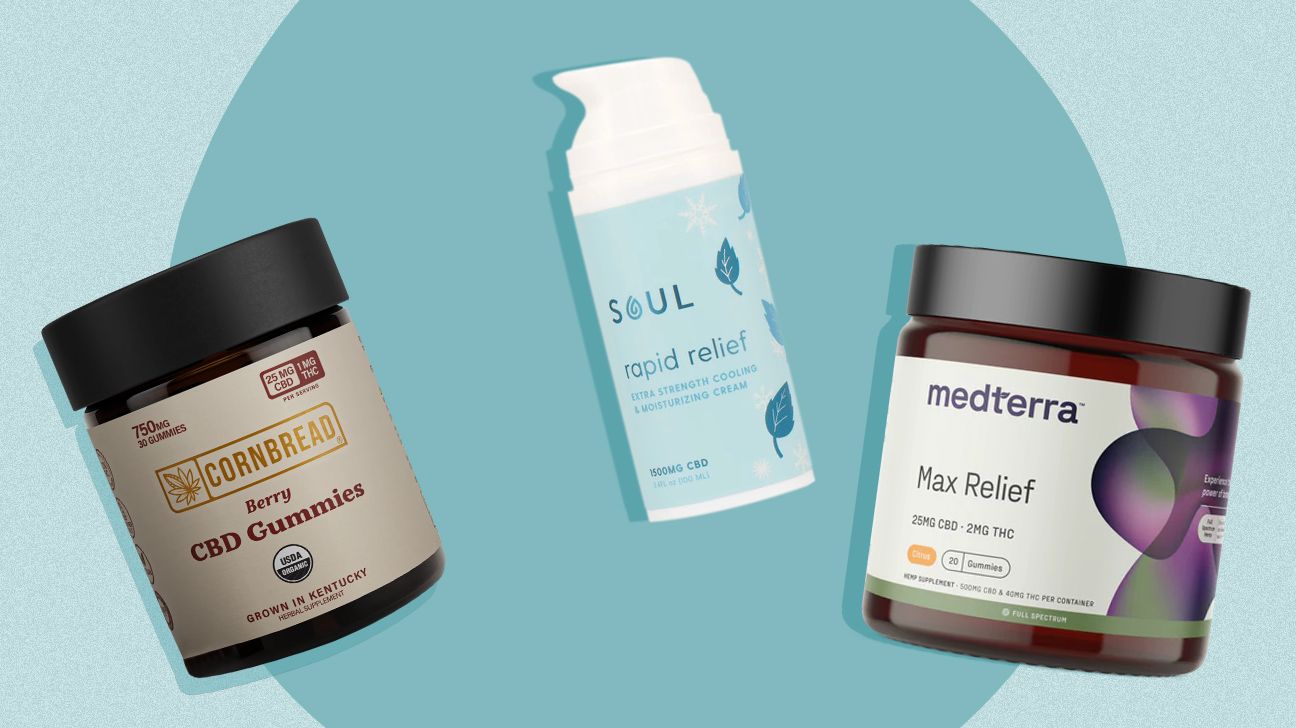 Products from three of the best CBD brands, including Cornbread Hemp, SOUL CBD, and Medterra
