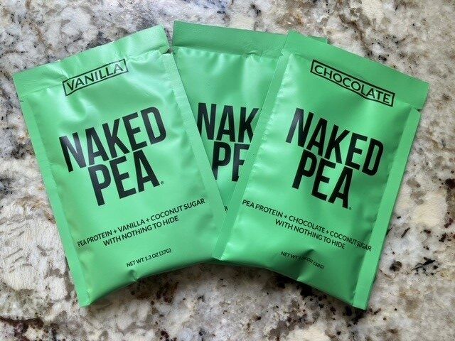 Naked Pea protein powder packets