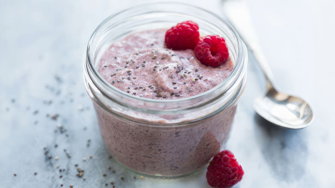 Raspberry Sherbet Chia Pudding