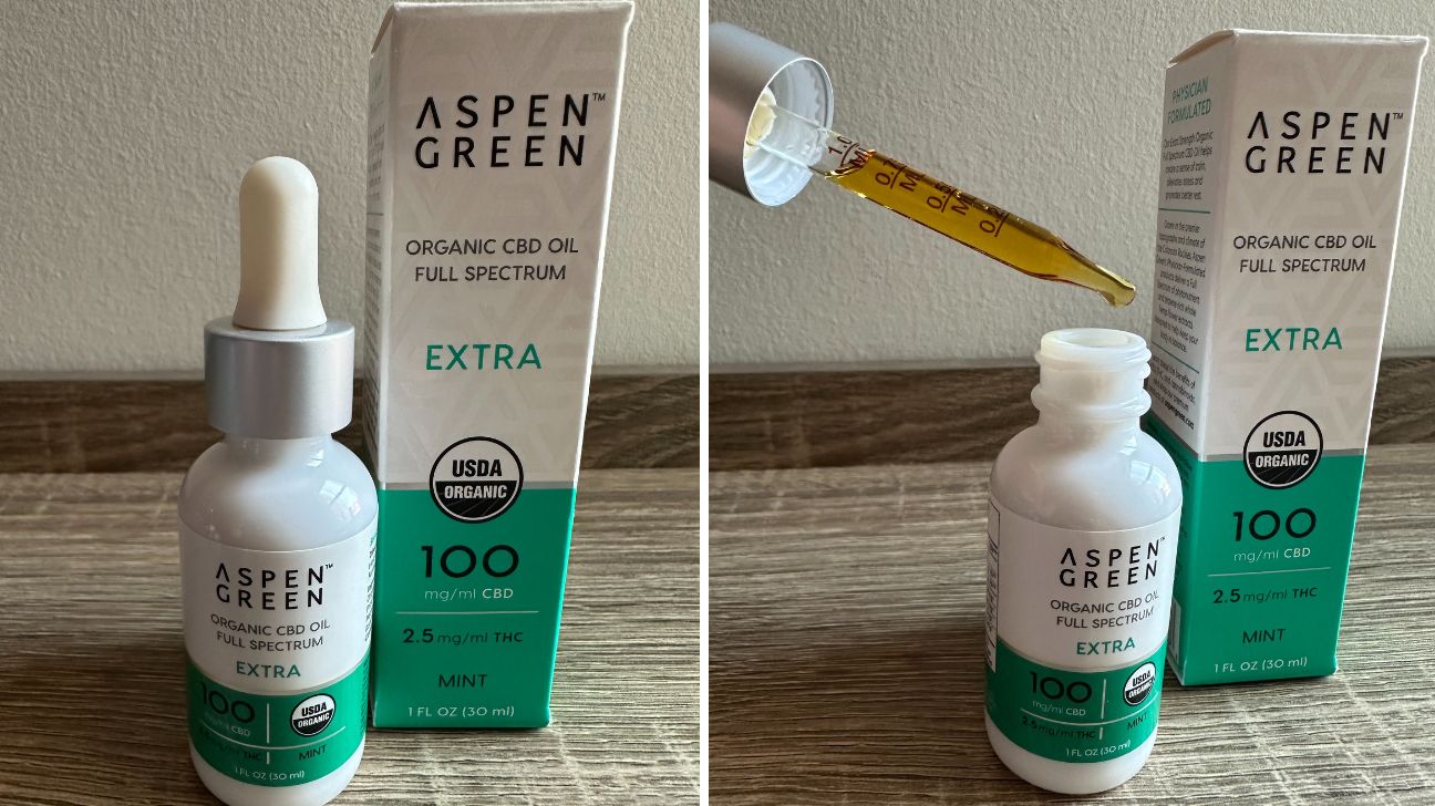 review photos while trying Aspen Green's CBD oil drops