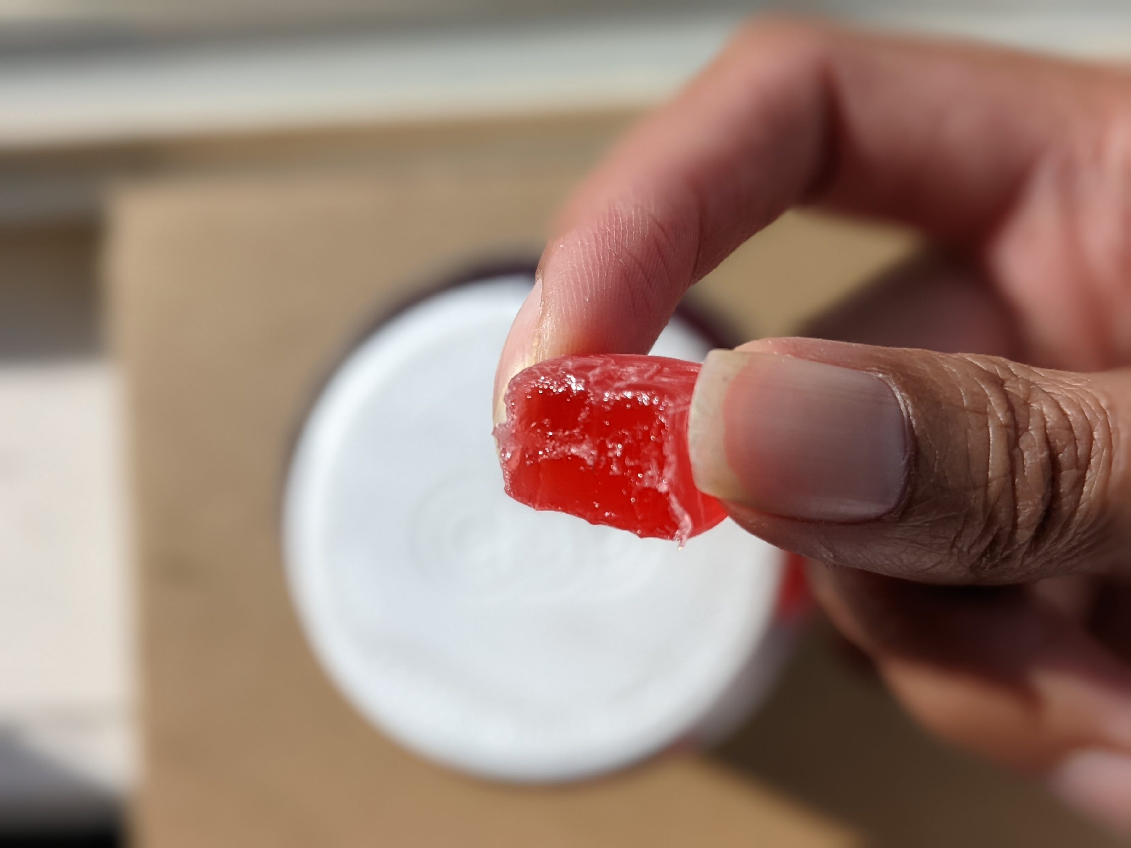 picture of testing CBDfx gummies