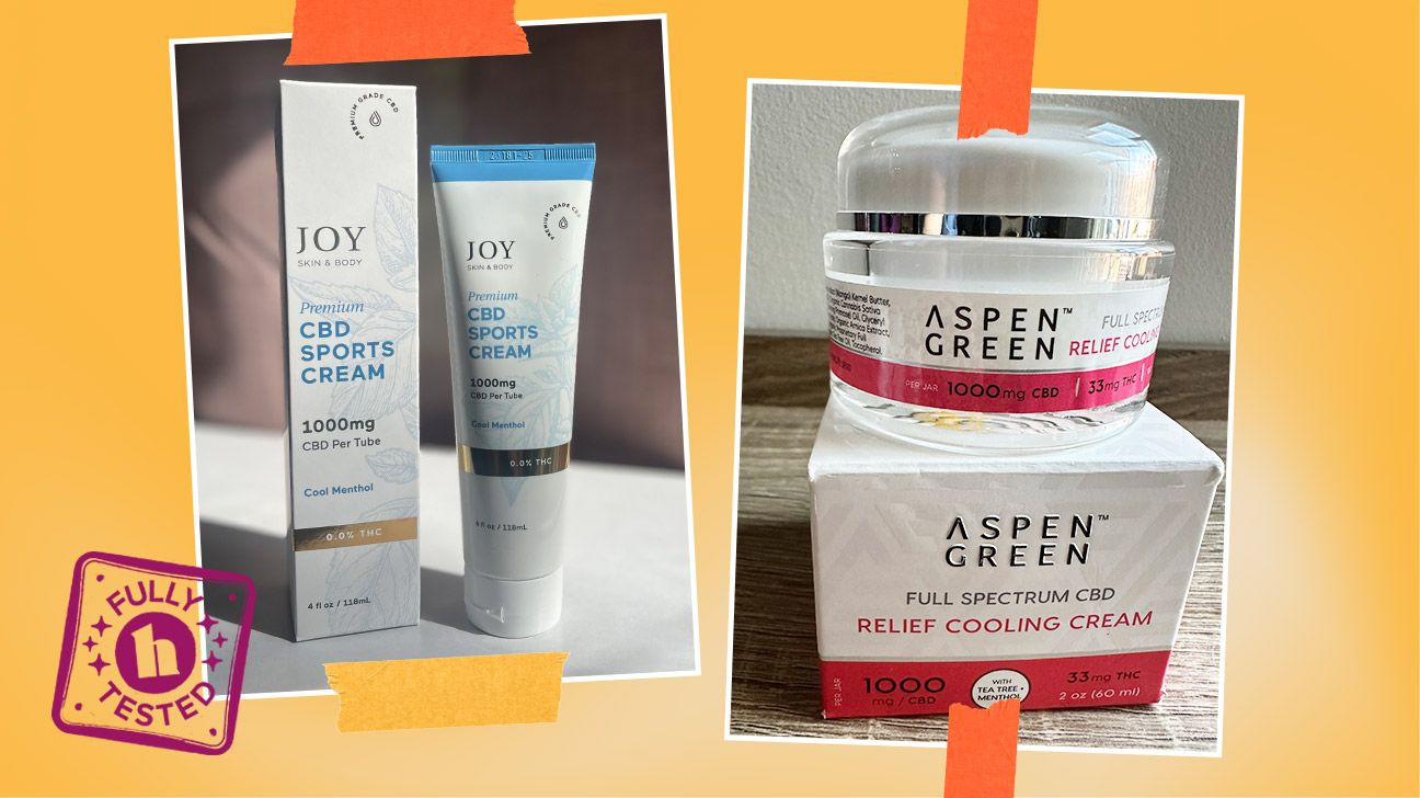 CBD creams by Joy Organics and Aspen Green