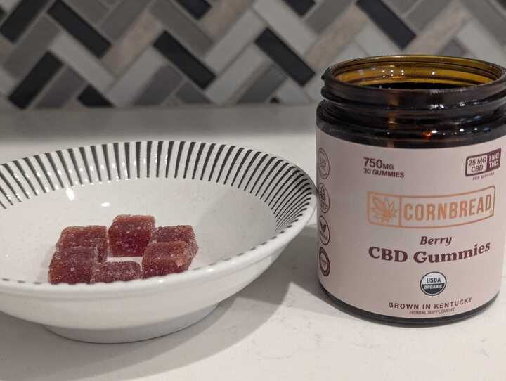 testing Cornbread Hemp Berry CBD gummies